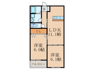 CS到津の物件間取画像